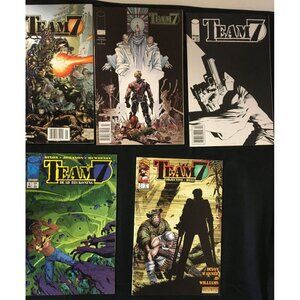 Image Comic Books- Team 7 & Weapon Zero Mixed Lot of 9 Vintage 1994-1997